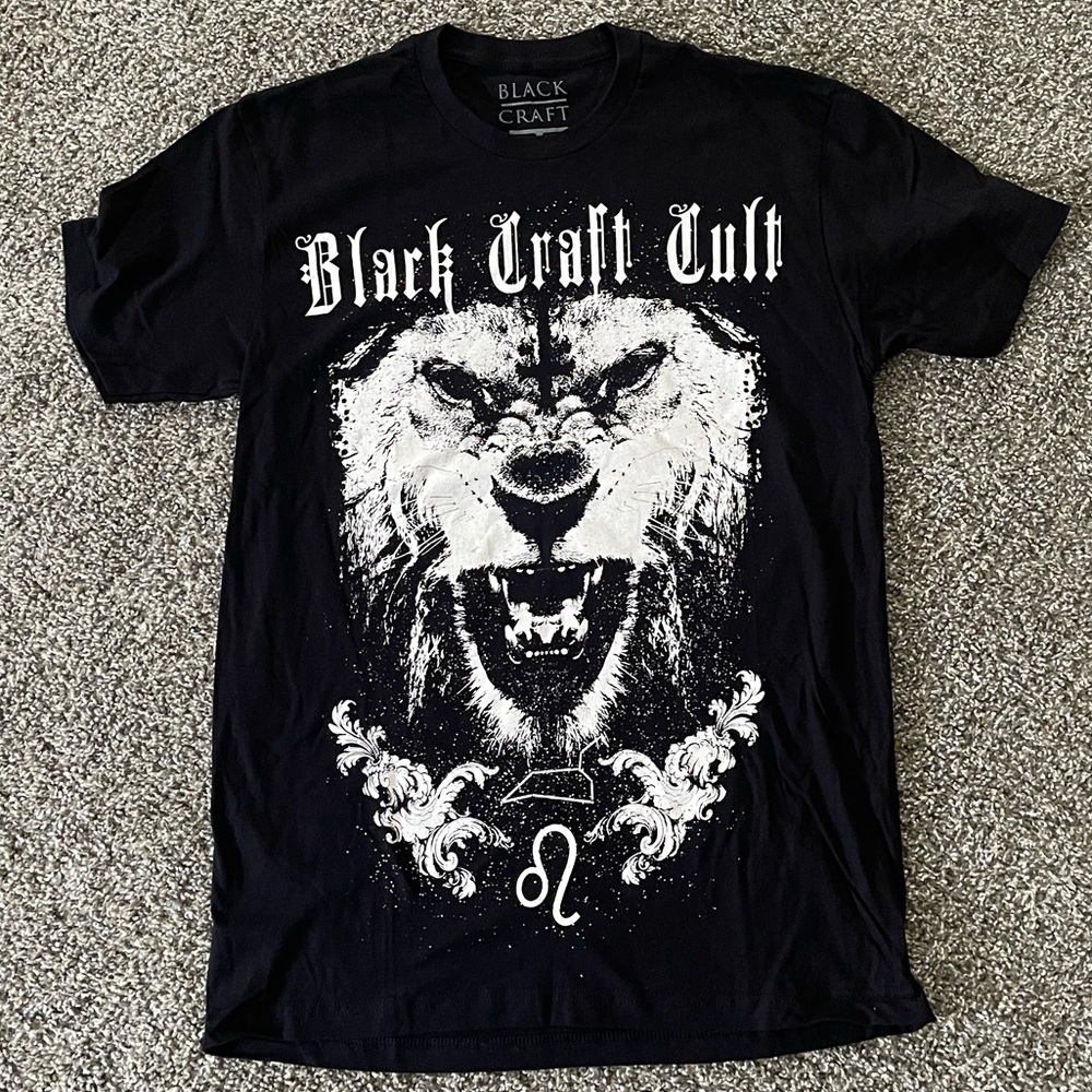 NEW Blackcraft Cult Astrology Leo Tee Small Vintage Cotton Punk Goth Lion Graphi